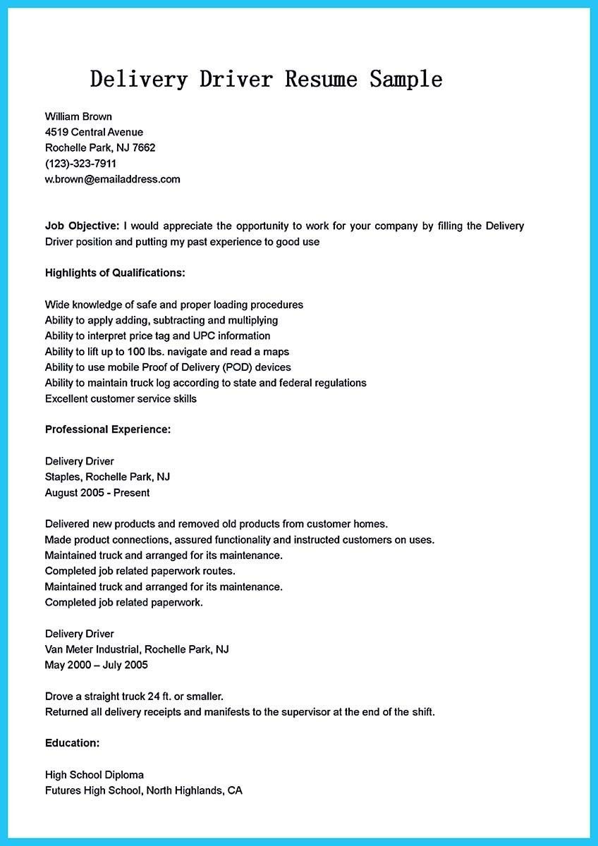 Sample Resume for Truck Driver with No Experience Truck Driver Resume No Experience Awesome Pin On Resume Template …