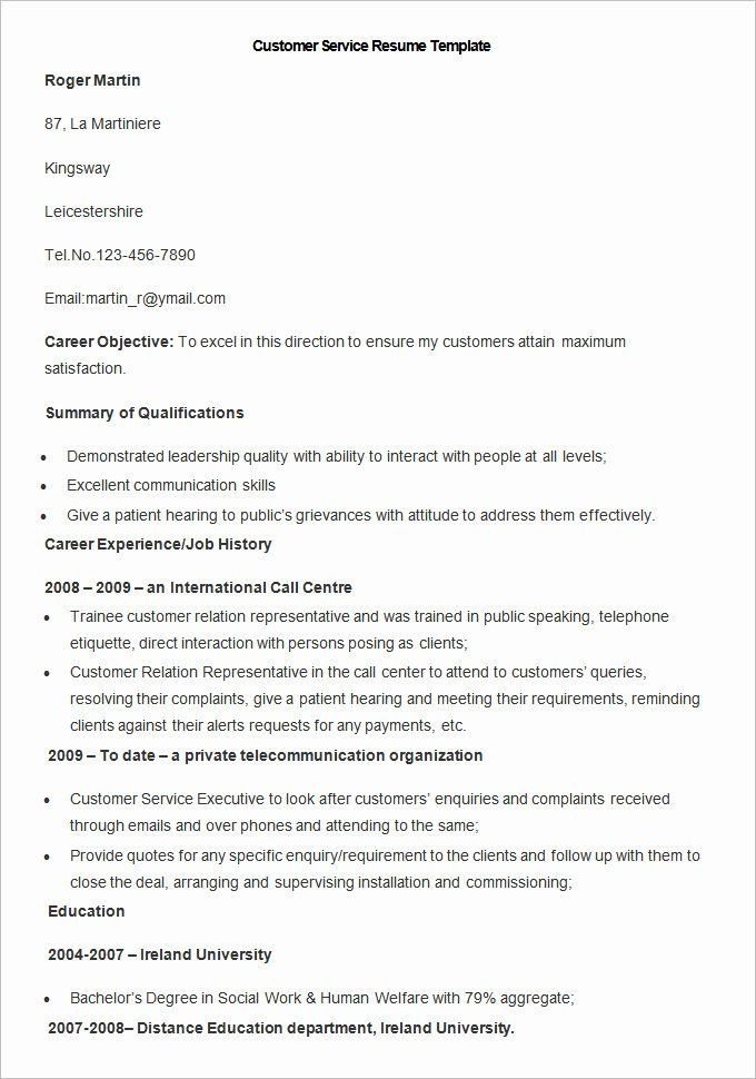 Sample Resume format for Freshers Call Center Job Sample Resume format for Freshers Call Center Job Best