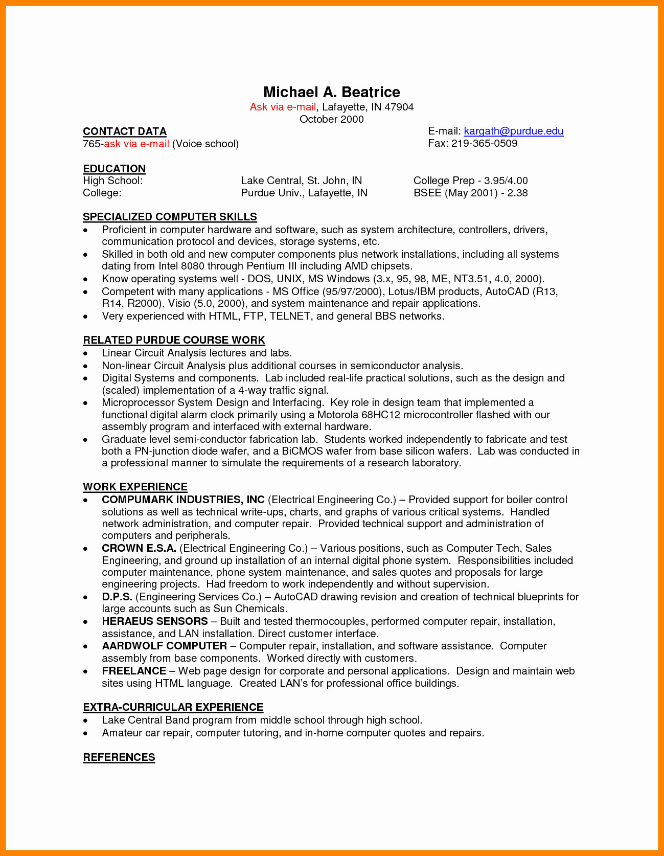 Student Resume Sample for Part Time Job Cv Student Part Time Job