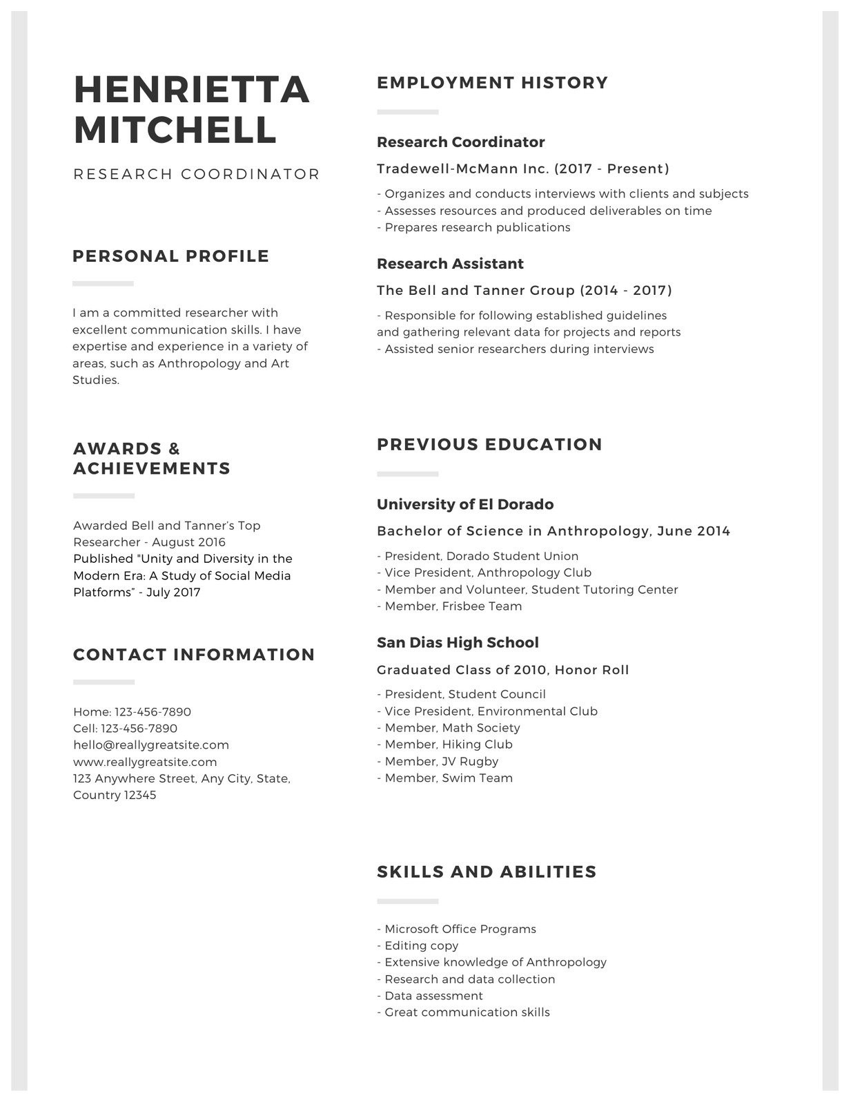 Academic Resume Template for Grad School Customize 36lancarrezekiq Academic Resumes Templates Online – Canva