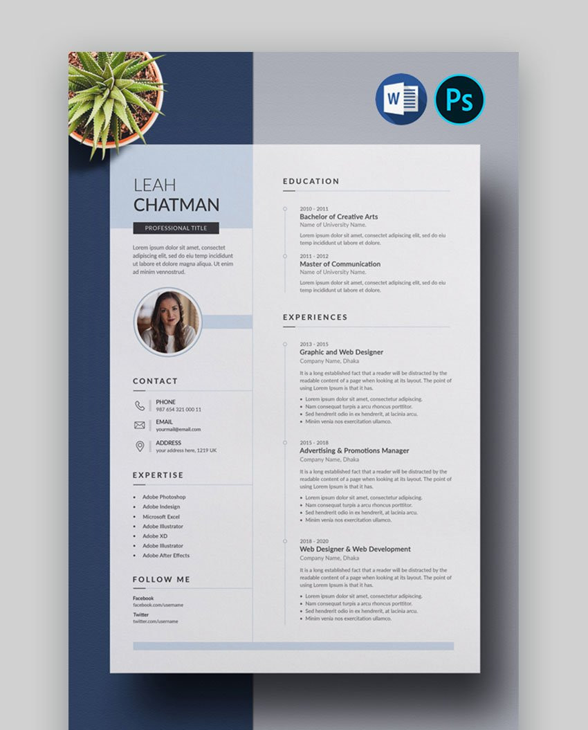 Adobe after Effects Resume Template Free Download 22lancarrezekiq Free Minimalist Resume Templates for Word & More Adobe after Effects Resume Template Free Download 22lancarrezekiq Free Minimalist Resume Templates for Word & More