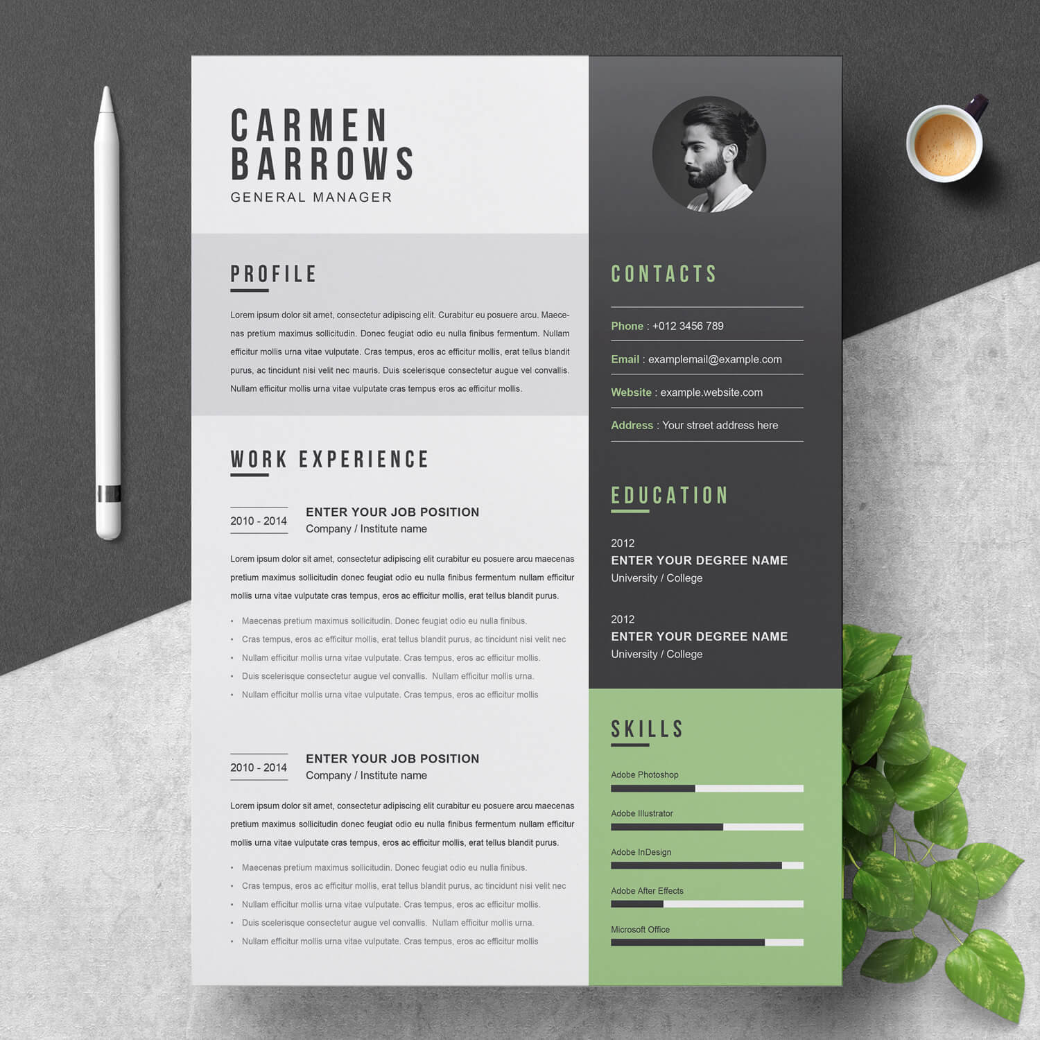 Adobe after Effects Resume Template Free Download Manager Resume Template 2021 – Resumeinventor