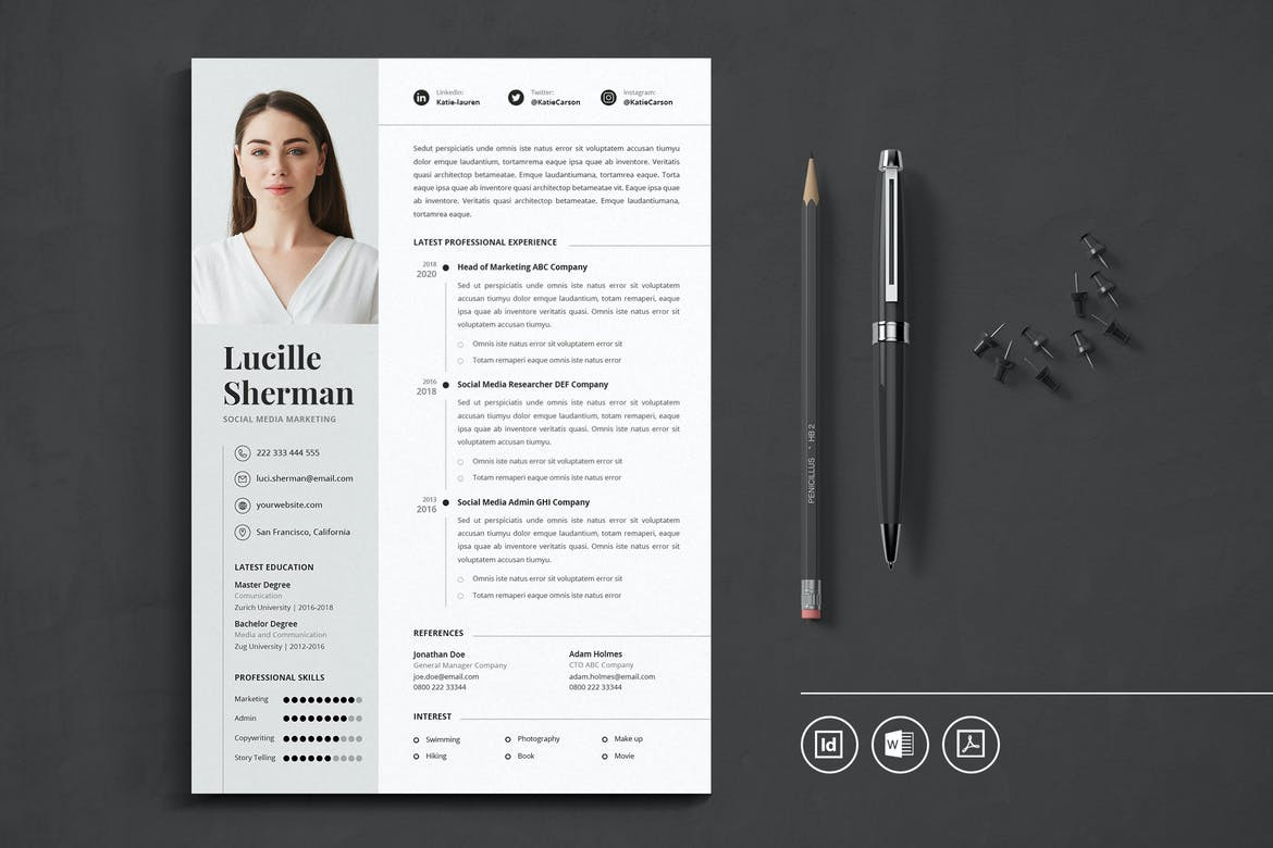 Adobe Indesign Resume Template Free Download 30lancarrezekiq Free Indesign Templates (for Stunning 2022 Print Projects …
