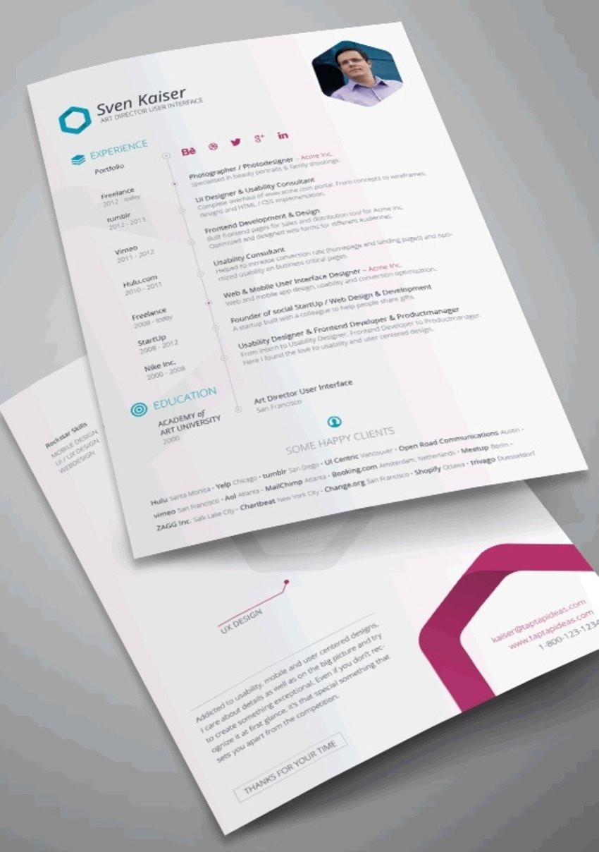 Adobe Indesign Resume Template Free Download 45 Beste Indesign Resume-vorlagen (kostenlos   Pro Cv Indd …