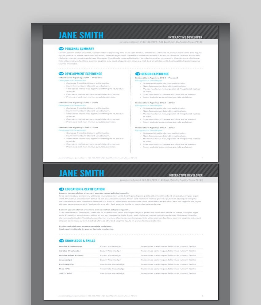 Adobe Indesign Resume Template Free Download 45 Beste Indesign Resume-vorlagen (kostenlos   Pro Cv Indd …