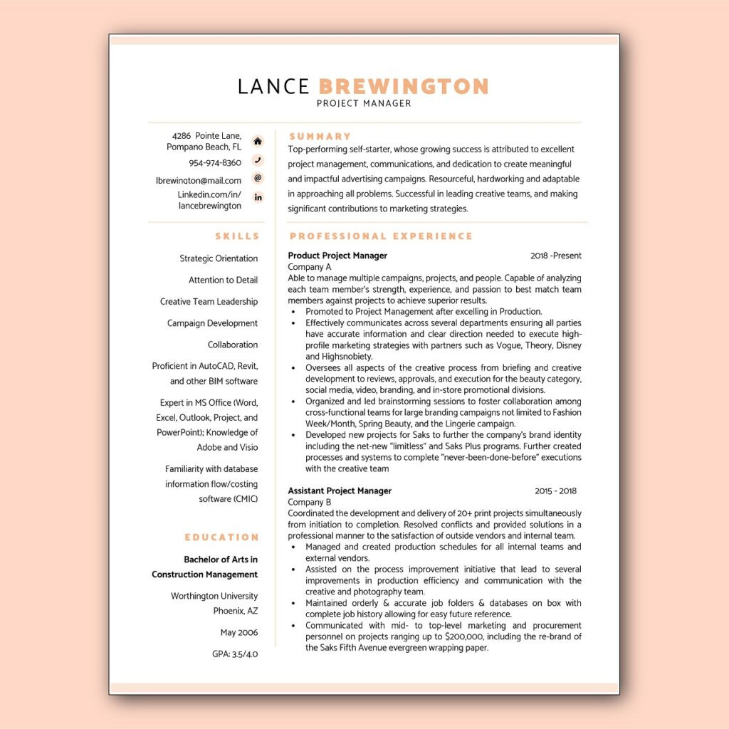Ats Friendly Resume Template Free 2022 How to Write An ats-friendly Resume In 2020 – the Career Mark