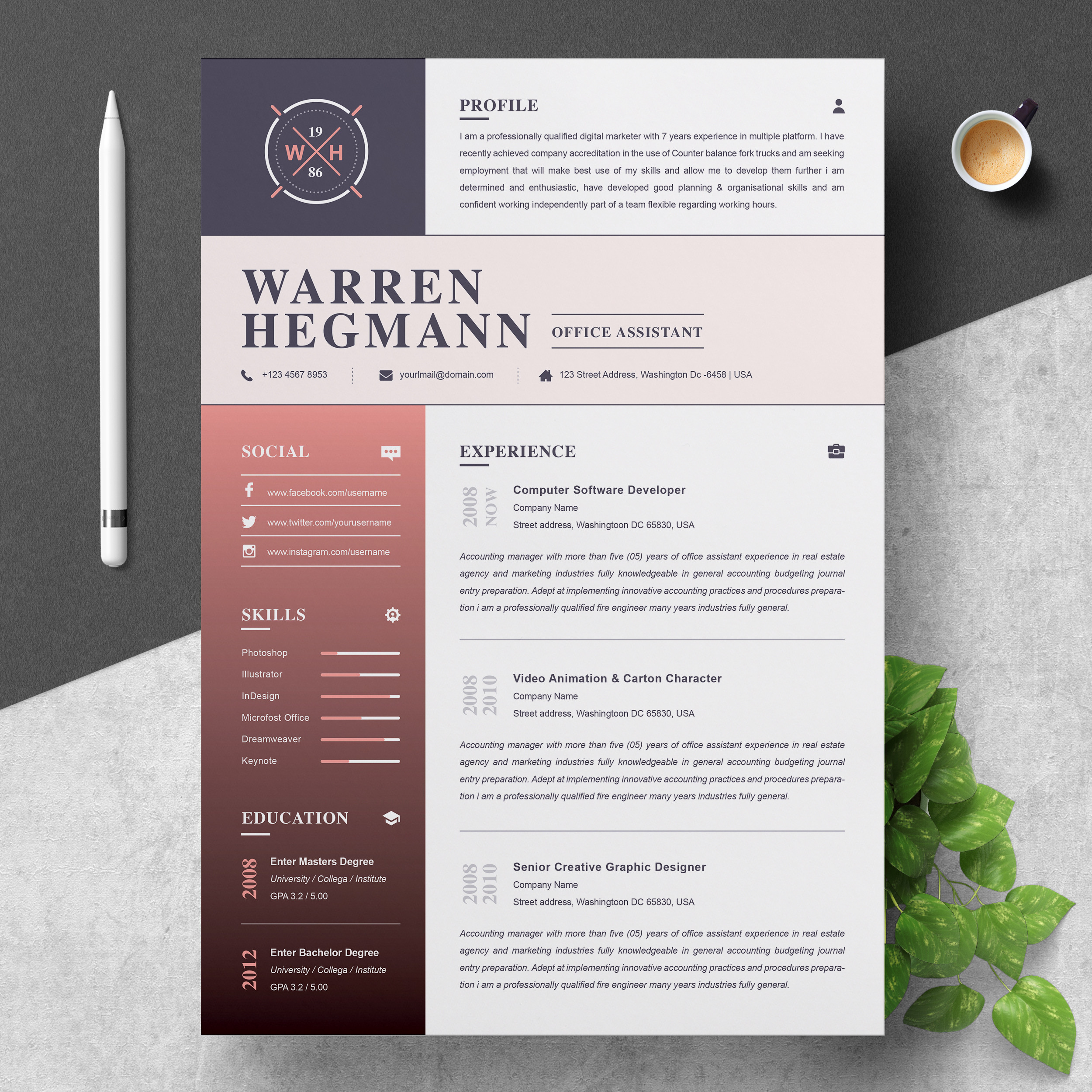Best Creative Resume Templates Free Download Resume Template Modern & Creative â Free Resumes, Templates …