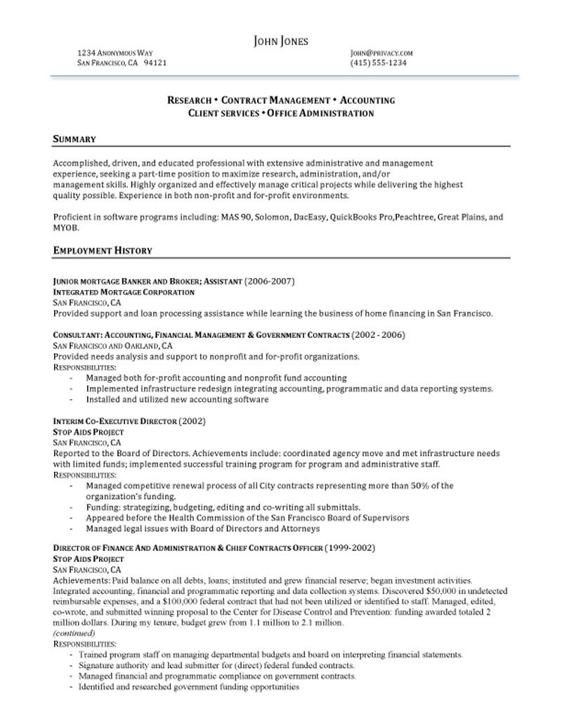 Director Of Finance and Administration Resume Sample Administrative Manager Resume