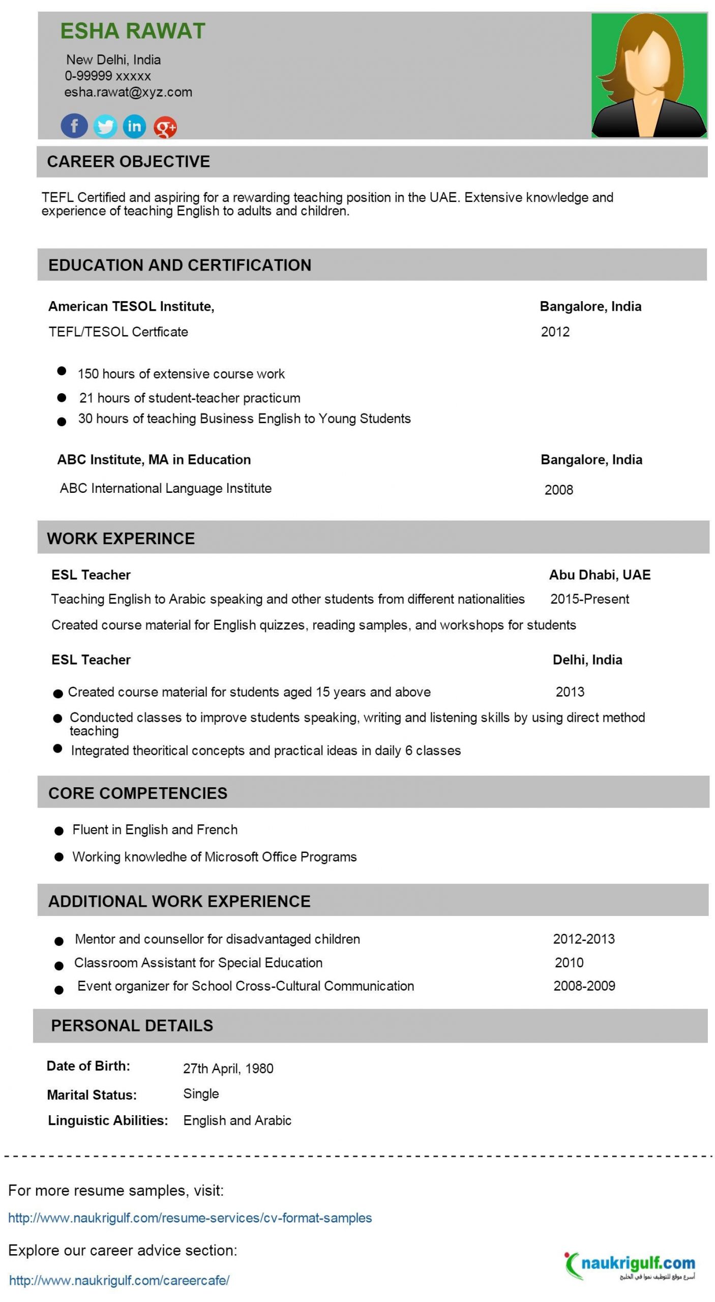 Free Sample Resume for Teachers Pdf Teaching Abroad Requires You to Create A Perfect Cv that Helps You …