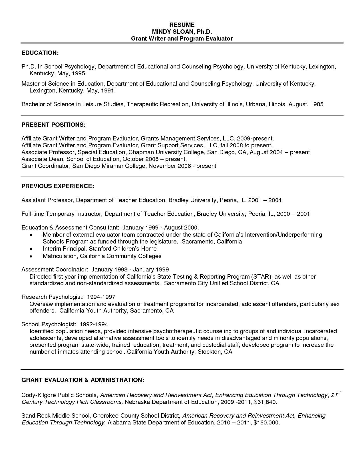 Graduate School Resume Template for Admissions Resume Sample for Psychology Graduate Free Resume Templates …
