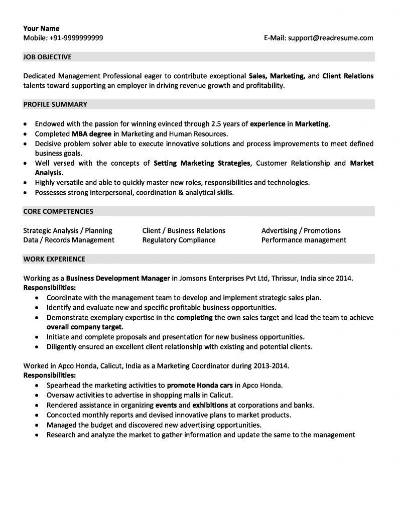 Hr Resume Sample for 2 Years Experience Resume Examples 2 Years Experience #examples #experience #resume …