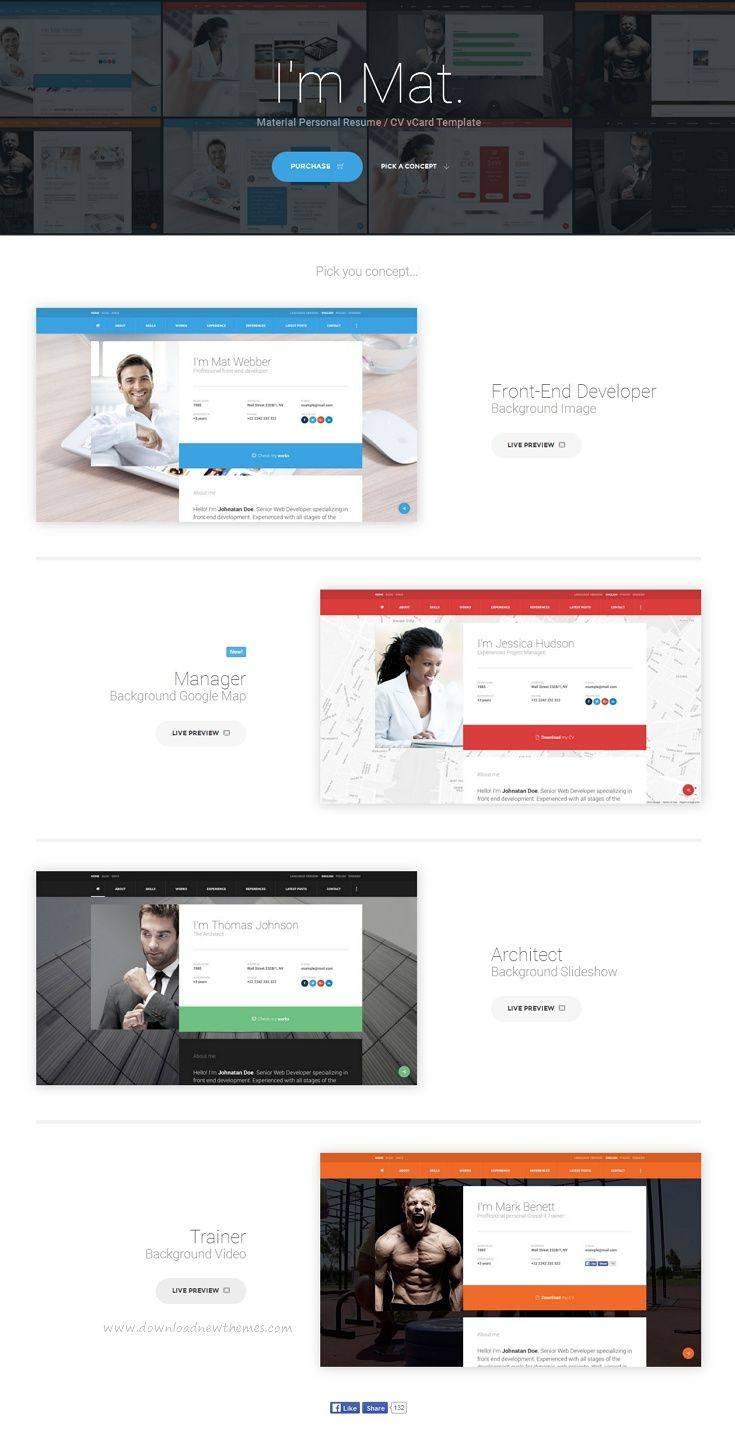 Mat Vcard & Resume Template Free Download I’m Mat – Material Personal Resume / Cv Vcard Template Personal … Mat Vcard & Resume Template Free Download I’m Mat – Material Personal Resume / Cv Vcard Template Personal …