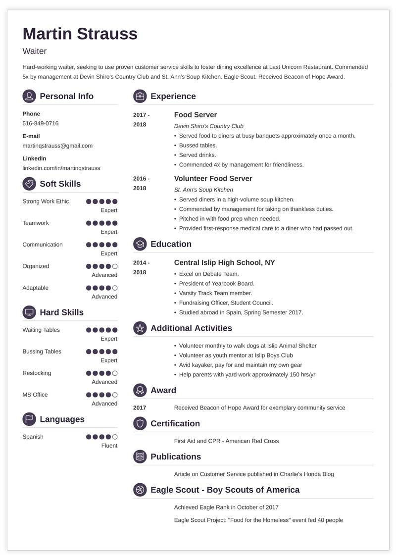 My First Resume Template for Kids Resume Examples for Teens: Templates, Builder & Guide [tips]
