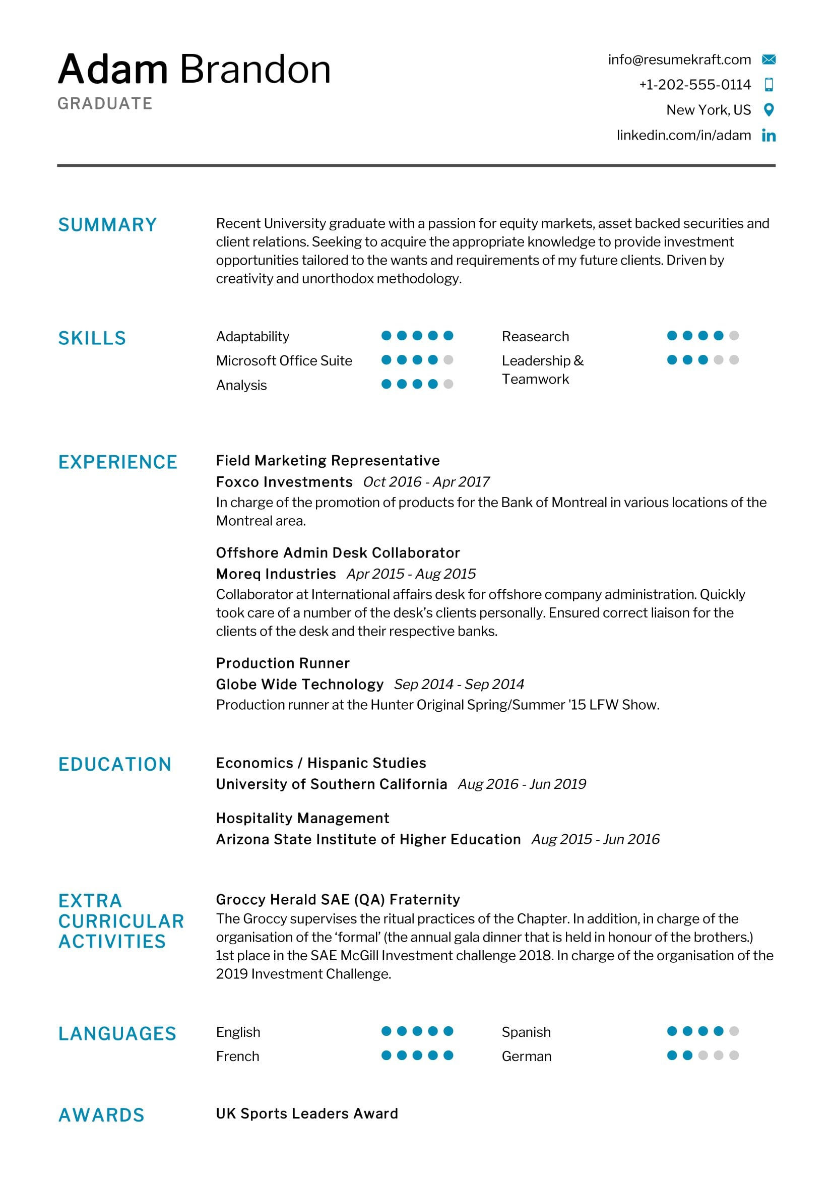 Resume Sample Fresh Graduate without Experience Fresh Graduate Resume Sample 2021 Writing Tips – Resumekraft