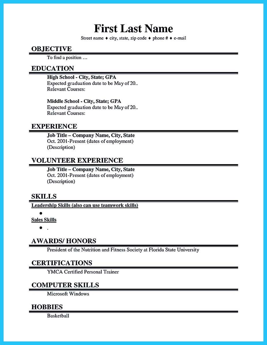 Resume Template for First Job No Experience First Job Simple Resume Sample – Budee Budee thats All Curriculum …