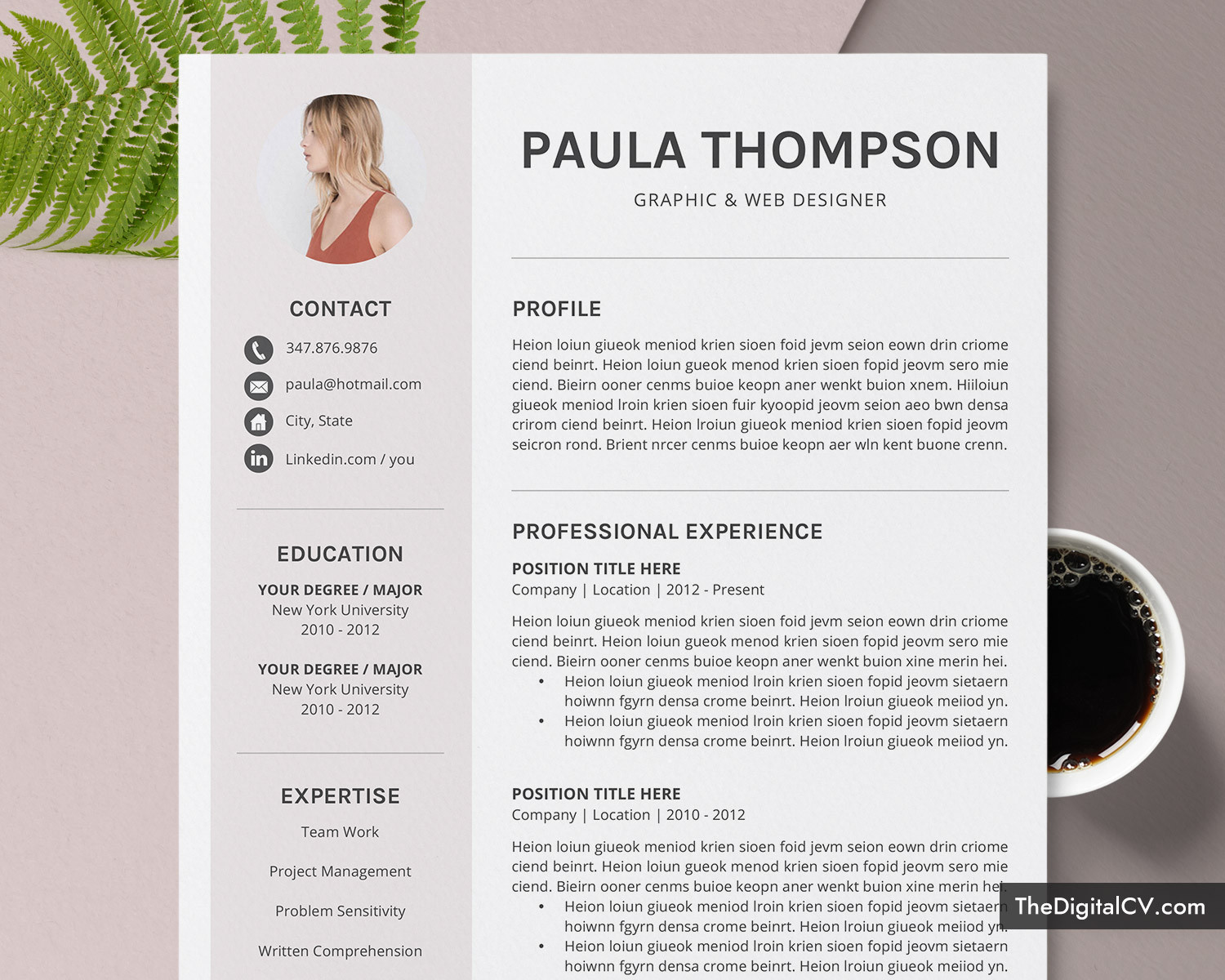 Resume Template Free Download for Teachers Modern Cv Template for Microsoft Word, Simple Cv Template Design, Clean Resume, Creative Resume, Professional Resume, Job Resume, Editable Resume, …