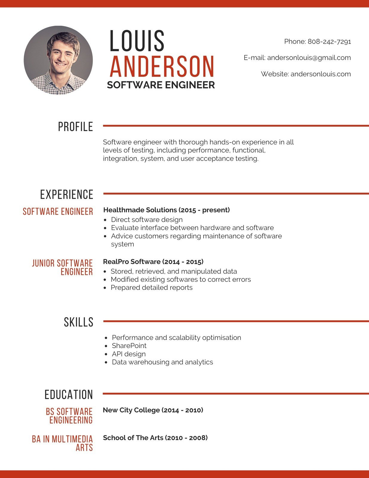 Resume Templates for Experienced software Professionals Professional software Engineer Resume – Templates by Canva