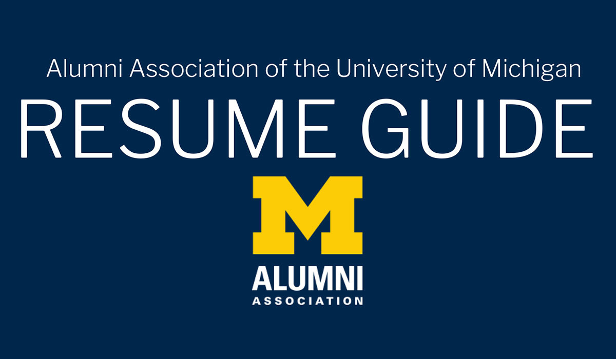 Ross School Of Business Resume Template Resume Guide – Alumni association Of the University Of Michigan