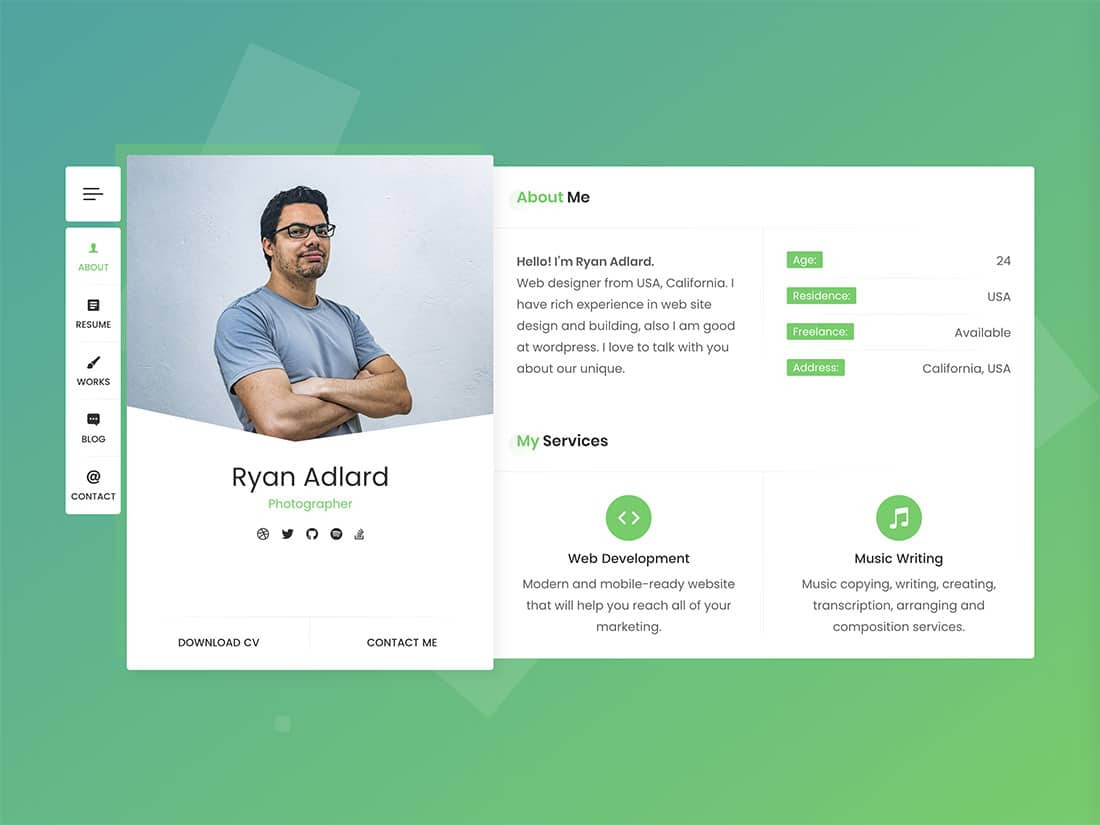Ryan Cv Resume Vcard Template Free Download 20 Best Vcard WordPress themes 2021 – athemes Ryan Cv Resume Vcard Template Free Download 20 Best Vcard WordPress themes 2021 – athemes