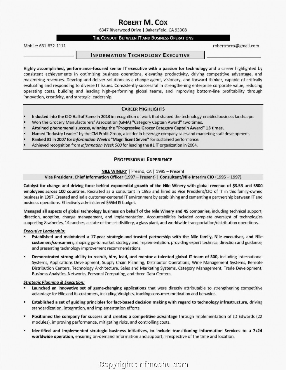 Sample Functional Resume for Project Manager Simple Functional Resume Construction Project Manager