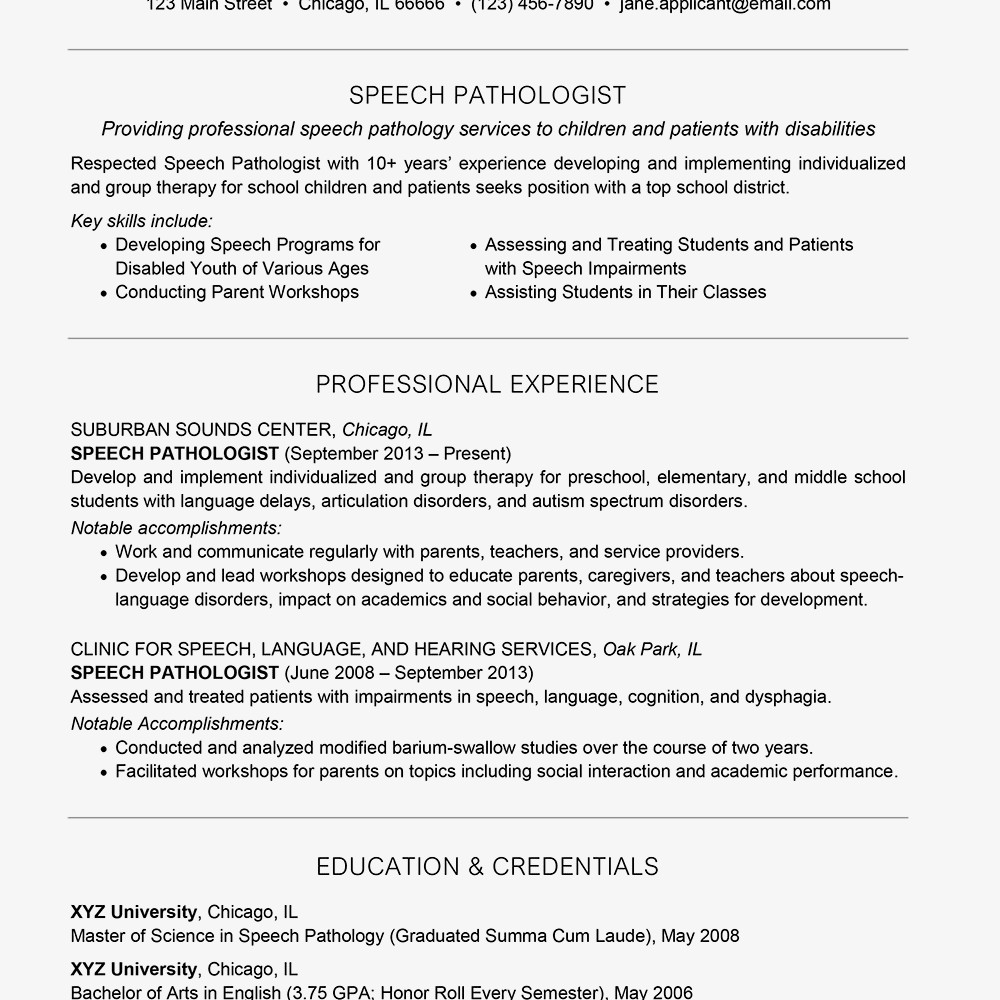 Sample Graduate School Resume Speech Language Pathology Examples Of A Speech Pathologist Resume and Cover Letter Sample Graduate School Resume Speech Language Pathology Examples Of A Speech Pathologist Resume and Cover Letter