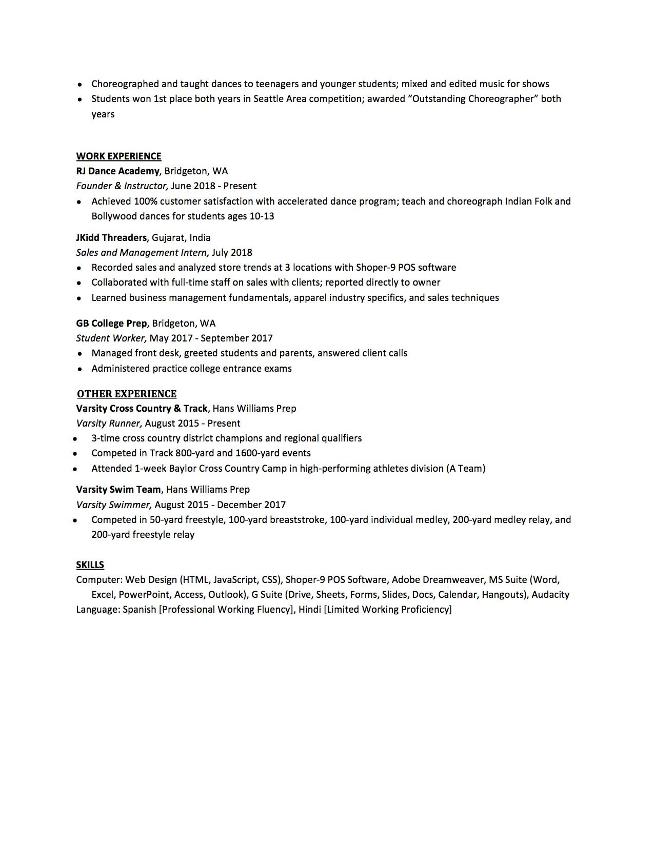Sample High School Student Resume for College High School Resume: How to Write the Best One (multiple Templates …