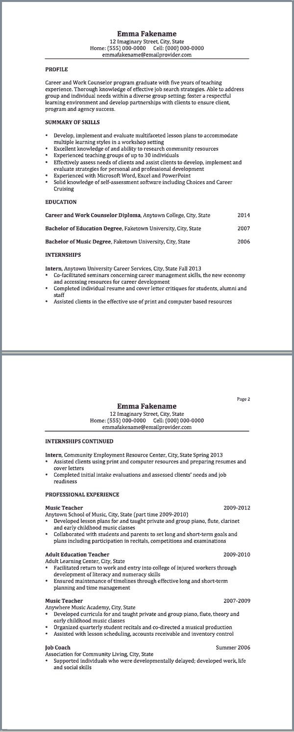 Sample Resume for Career Change to Teaching Career Change Resume Sample and Tips Career Change Resume, Job …