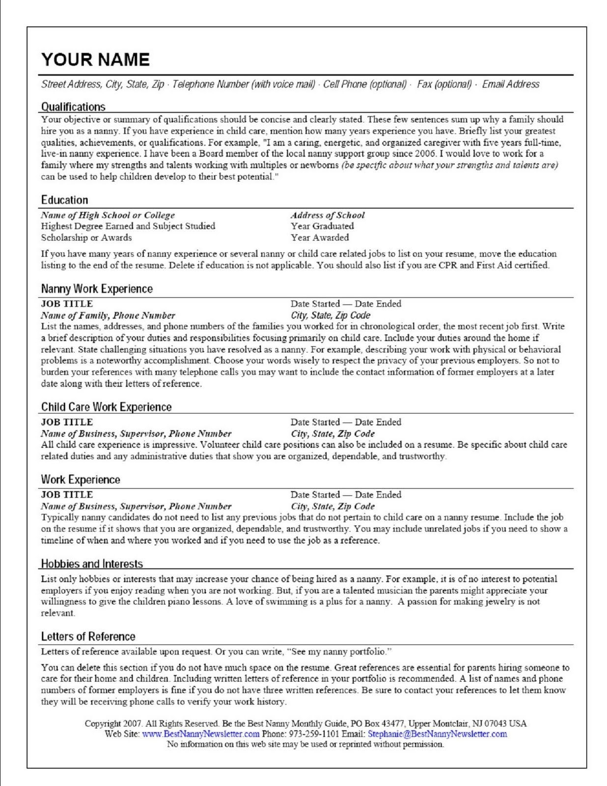 Sample Resume for Caregiver Position Elderly Sample Resume for Caregiver for An Elderly