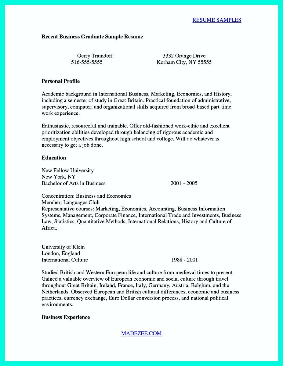 Sample Resume for College Graduate with No Experience Cool Cool Sample Of College Graduate Resume with No Experience …