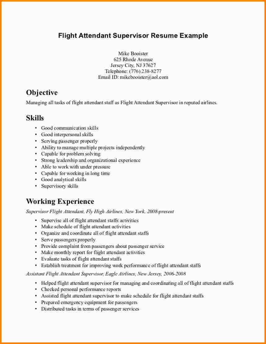Sample Resume for Flight attendant with No Experience 7 Flight attendant Resume No Experience