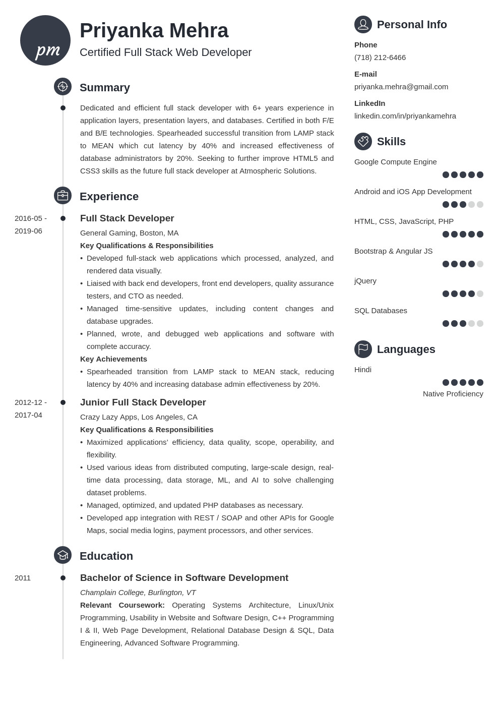 Sample Resume for Full Stack Developer Full Stack Developer Resume Examples & 9 Tips Sample Resume for Full Stack Developer Full Stack Developer Resume Examples & 9 Tips