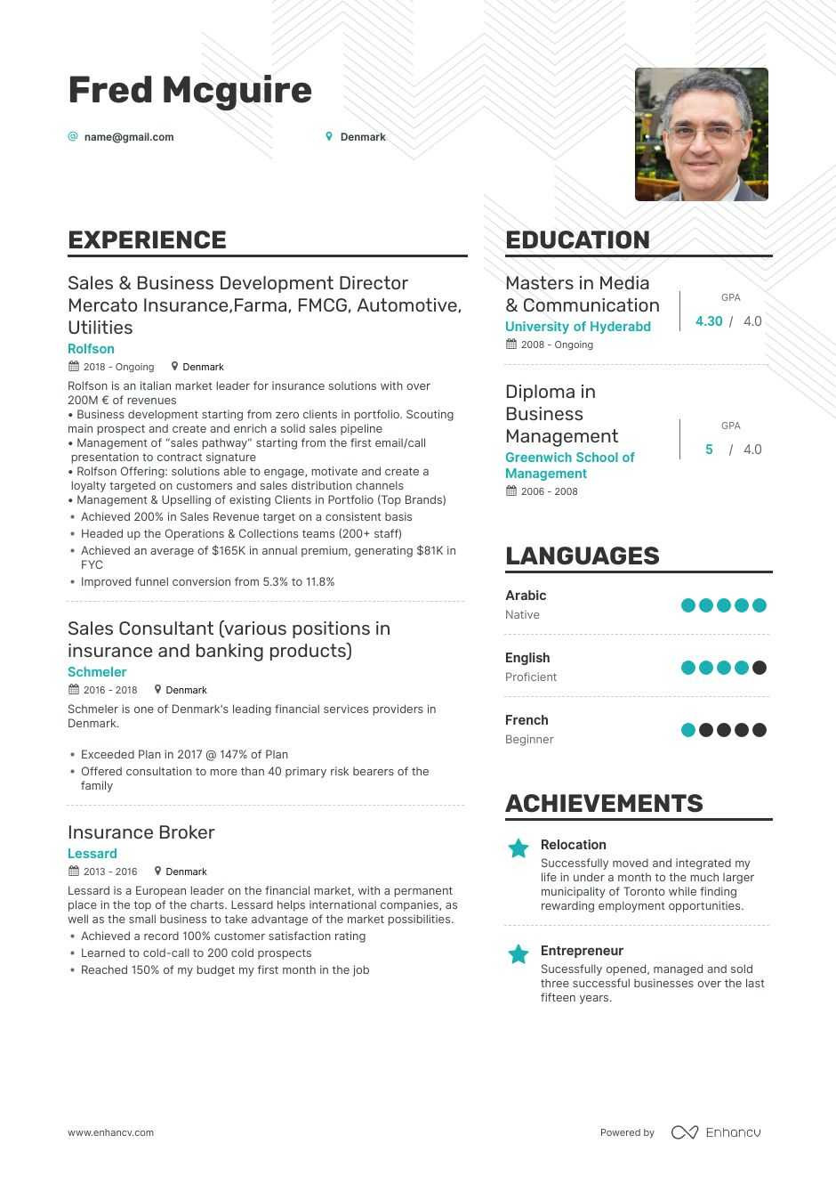 Sample Resume for Insurance Sales Manager Insurance Sales Resume Examples   Expert Advice Enhancv.com