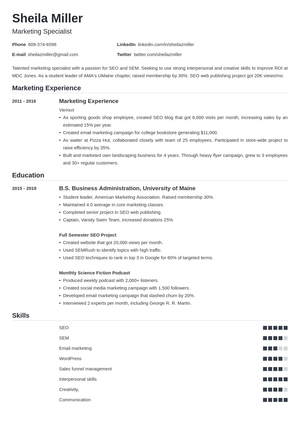 Sample Resume for On Campus Jobs In Usa College Student Resume Example—20 Writing Tips & Samples