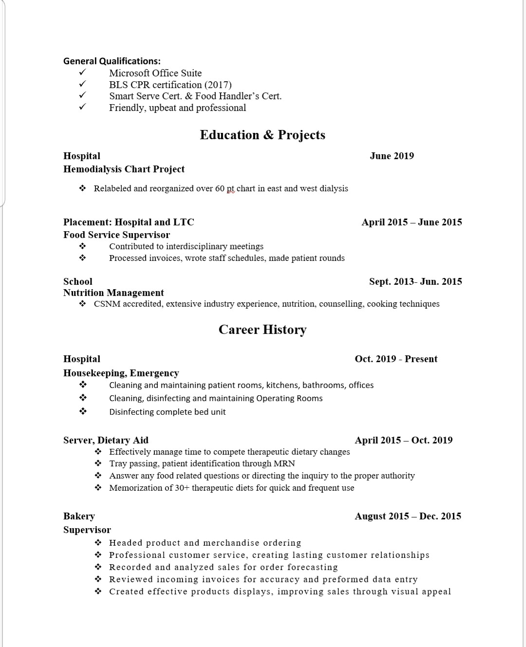 Sample Resume for Unit Secretary In A Hospital Placement Secretary Resume October 2021