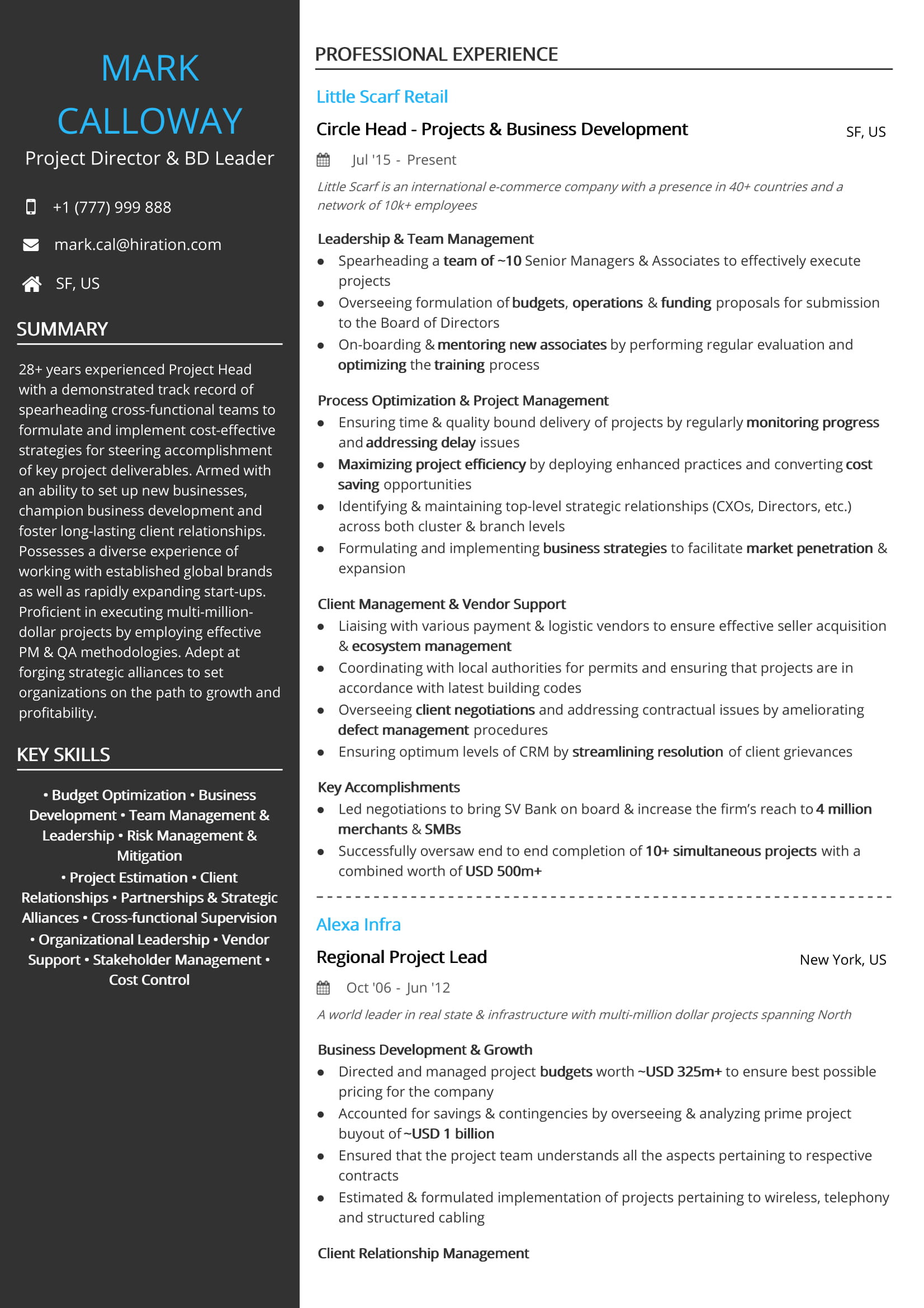 Sample Resume for Vendor Development Manager Vendor Manager Cv September 2021