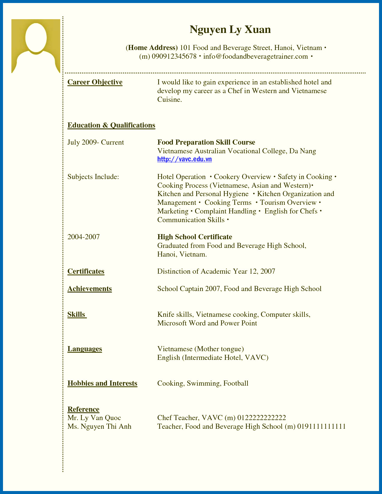 Sample Resume format for Students with No Experience 12 13 Cv Samples for Students with No Experience