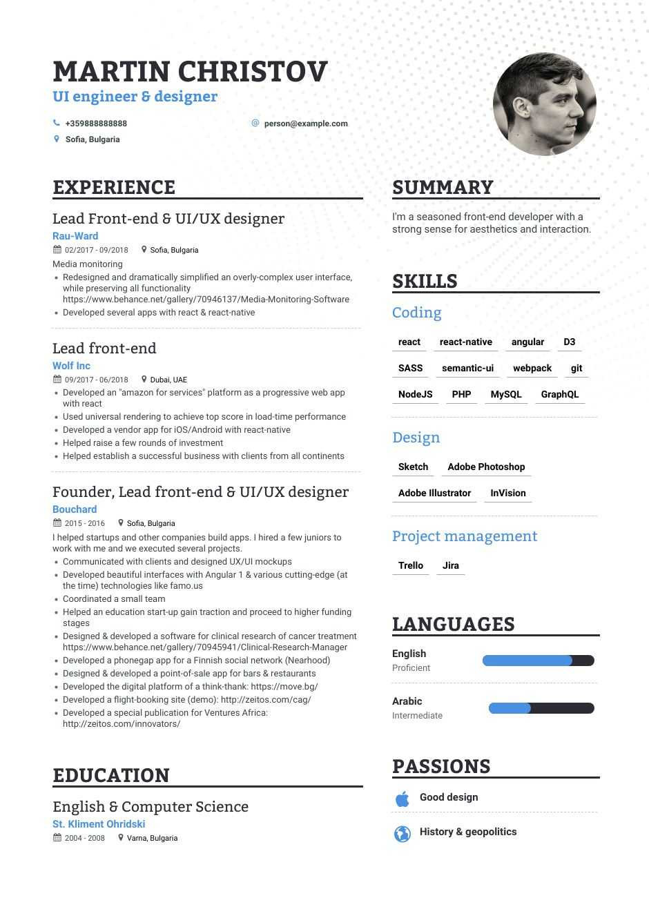 Sample Resume Front End Web Developer Effective Resume Samples for Experienced – Good Resume Examples