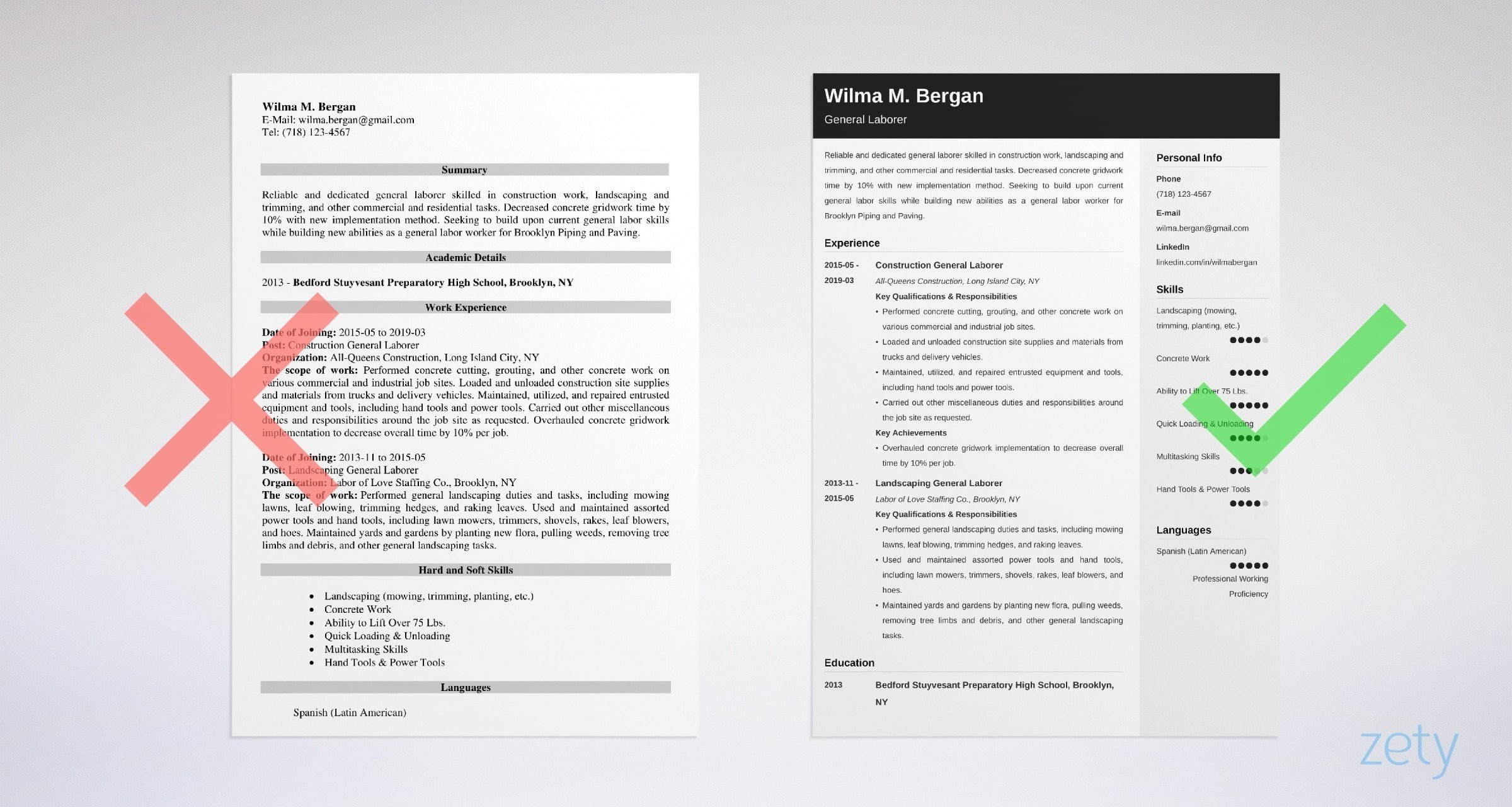 Sample Resume Objectives for General Labor General Laborer Resume Sample with Job Description