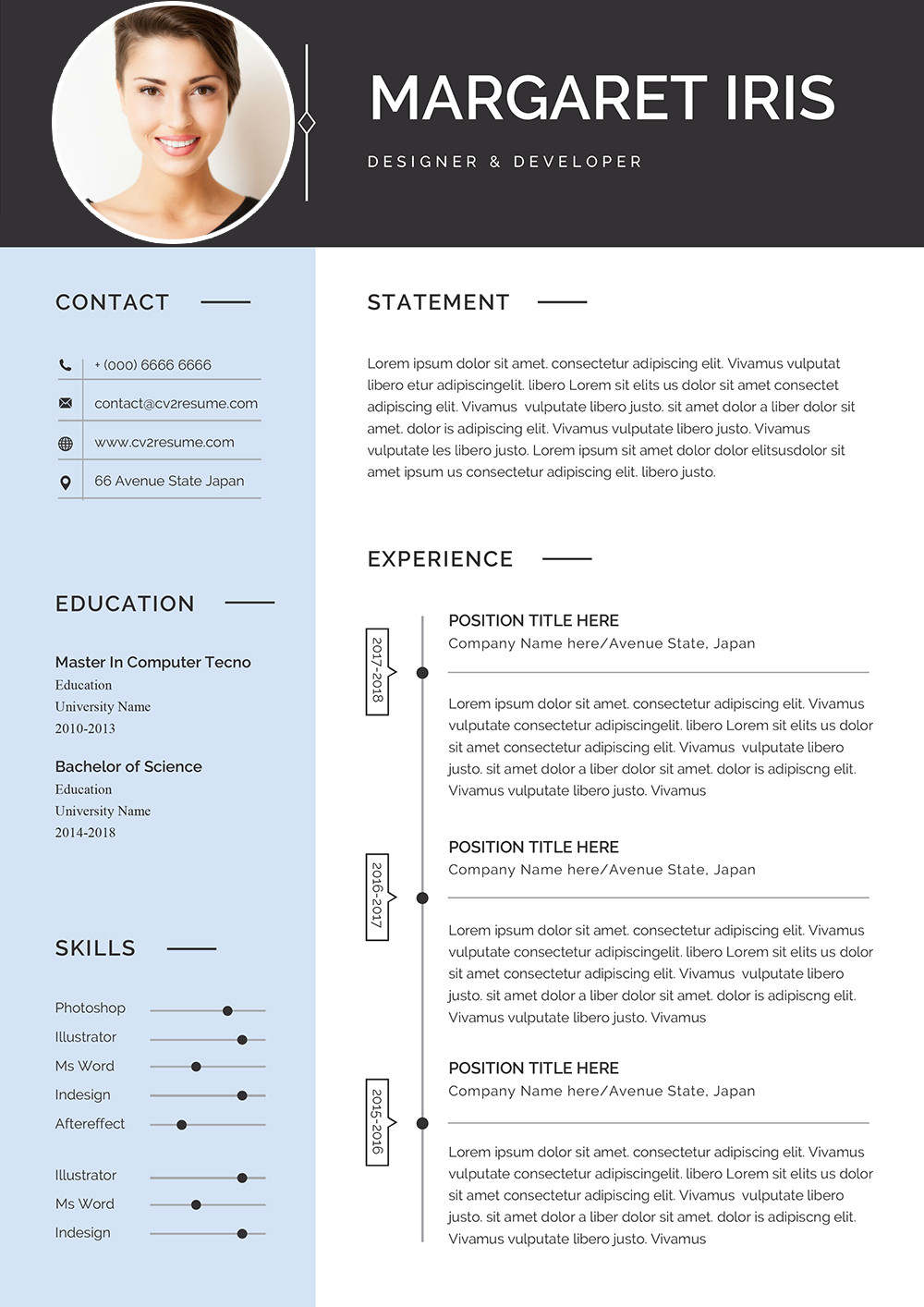 Ats Friendly Resume Template Free Download ats Friendly Cv   Cover Letter Template to Download In Word format