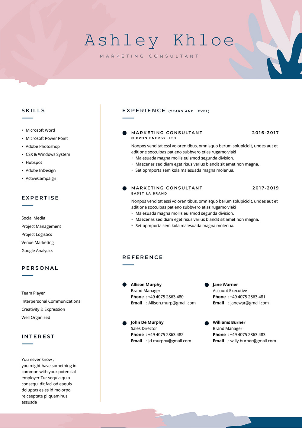 Ats Friendly Resume Template Free Download ats Friendly Resume Template Ready to Complete – Download Cv In Word