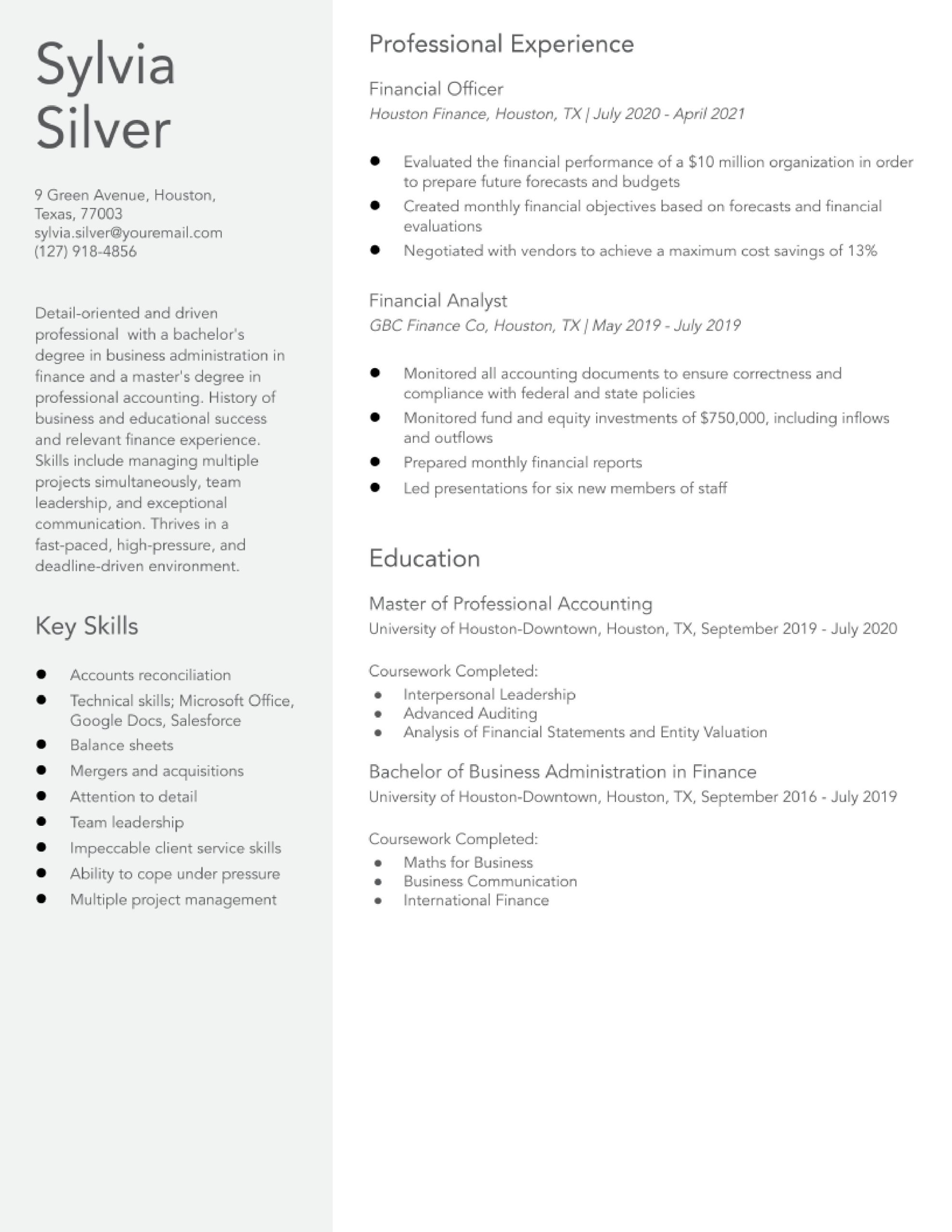 Cfo Chief Financial Officer Resume Samples Chief Financial Officer (cfo) Resume Examples In 2022 …
