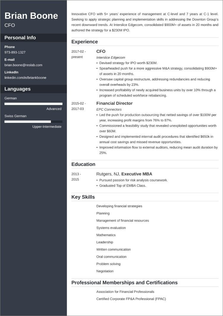 Cfo Chief Financial Officer Resume Samples Chief Financial Officer / Cfo Resume Samples & 25lancarrezekiq Tips