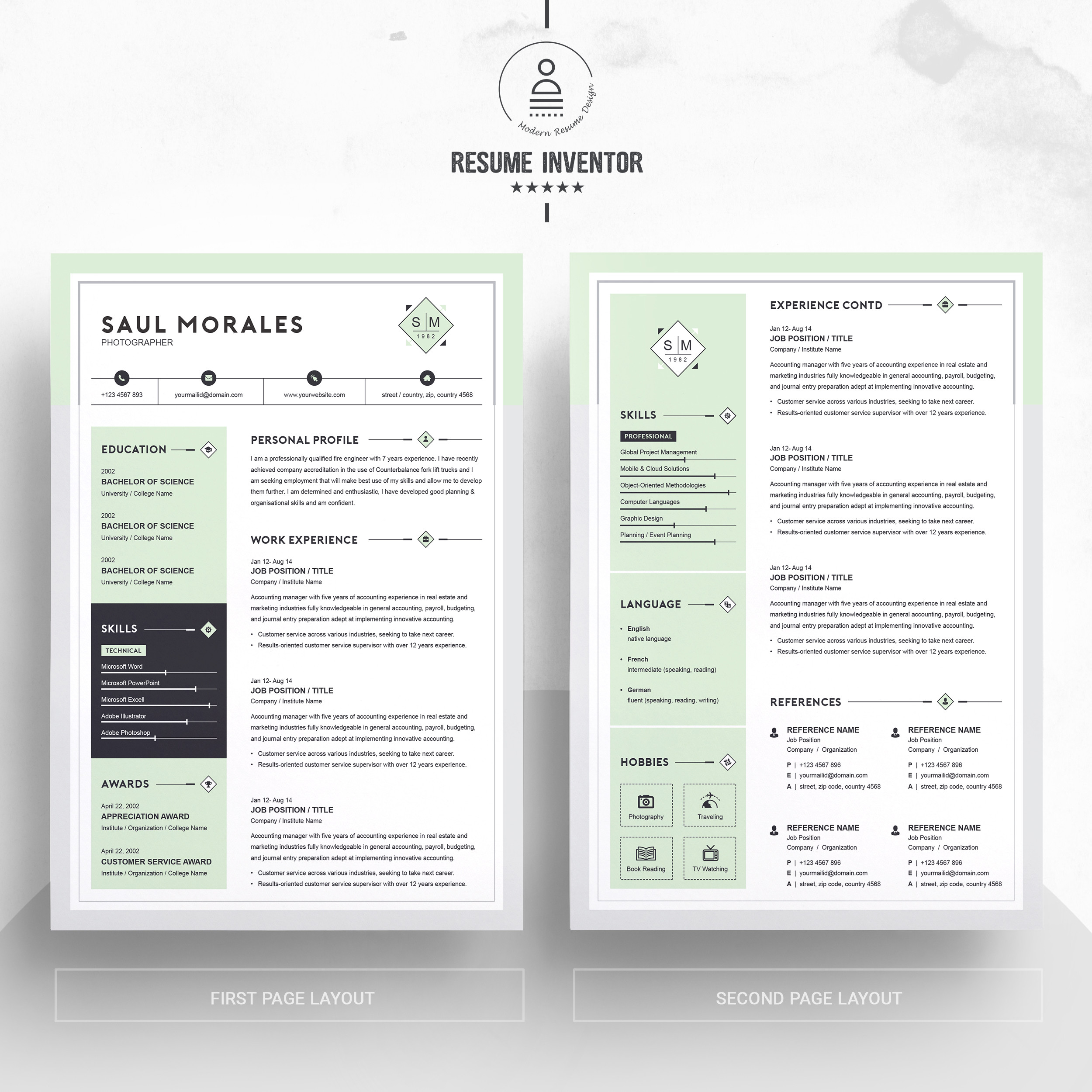 Create Your Resume Using General Templates Resume Template 3 Page Cv Template â Free Resumes, Templates …