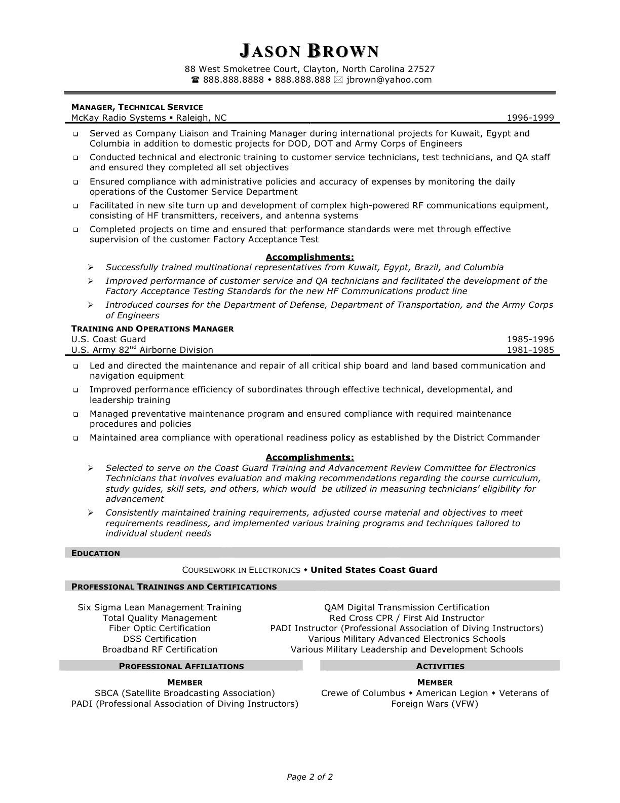 Customer Service Manager Resume Templates Samples Customer Service Supervisor Resume September 2021