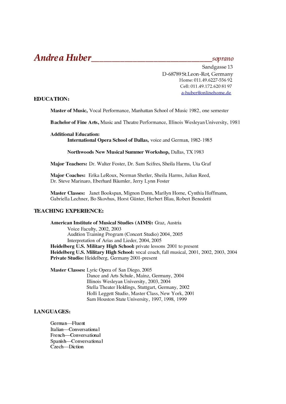 Foster School Of Business Resume Template Academic Resume Sample, Academic Resume Sample Pdf, Academic …