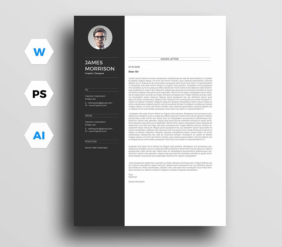 Free Online Resume Cover Letter Template 12 Cover Letter Templates for Microsoft Word (free Download)