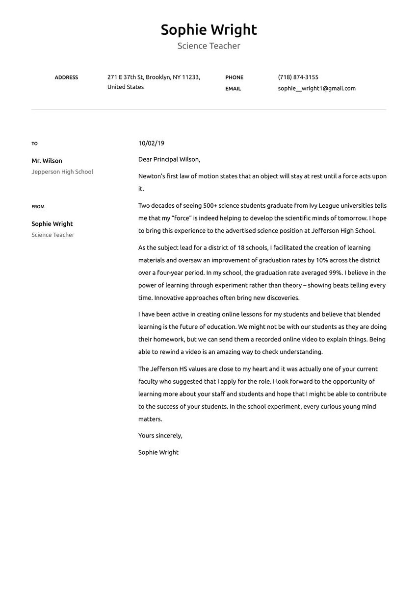 Free Online Resume Cover Letter Template Free Cover Letter Builder – Land that Dream Job Faster (try for Free)