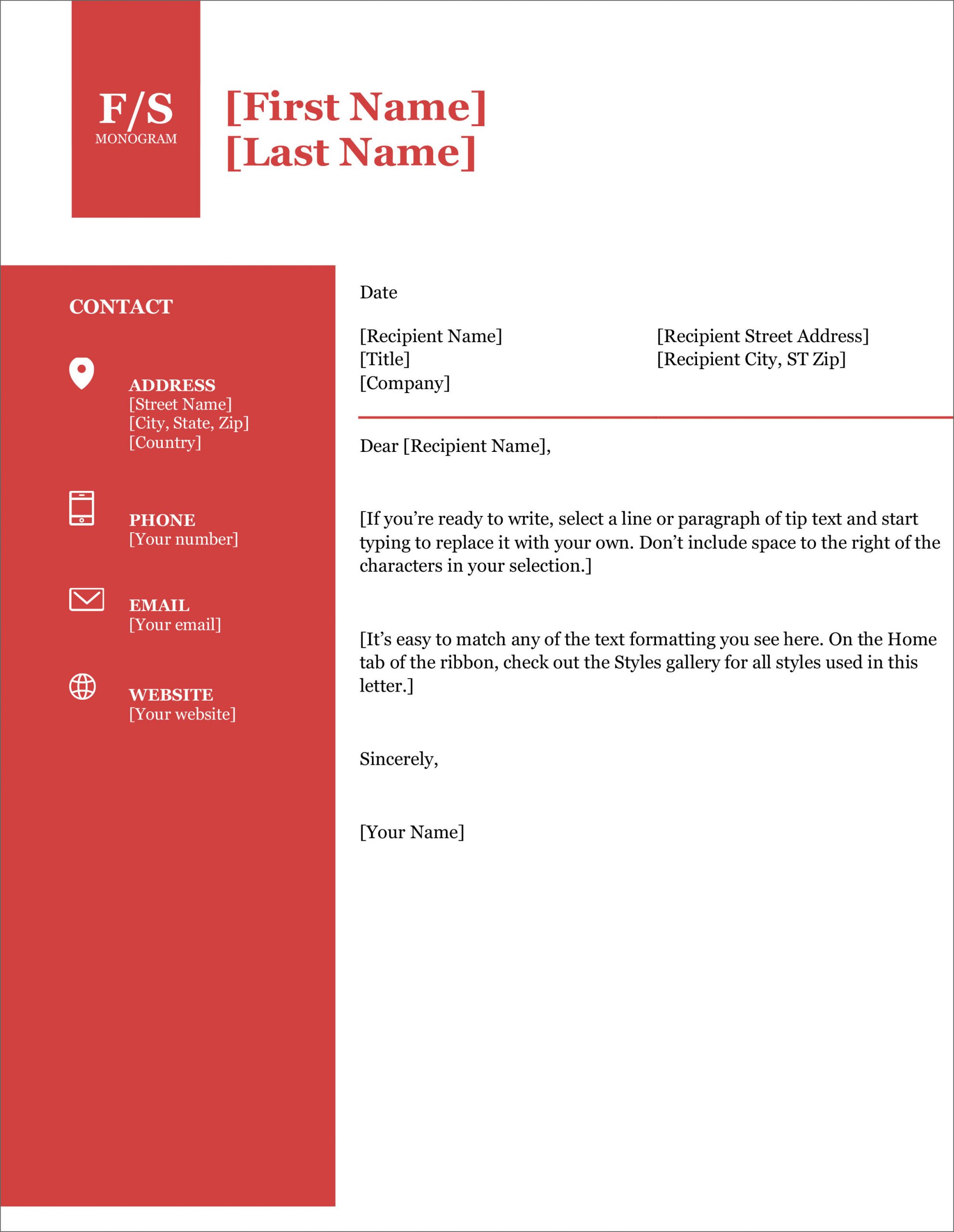 Free Printable Resume Cover Letter Templates 13 Free Cover Letter Templates for Microsoft Word Docx and Google Docs