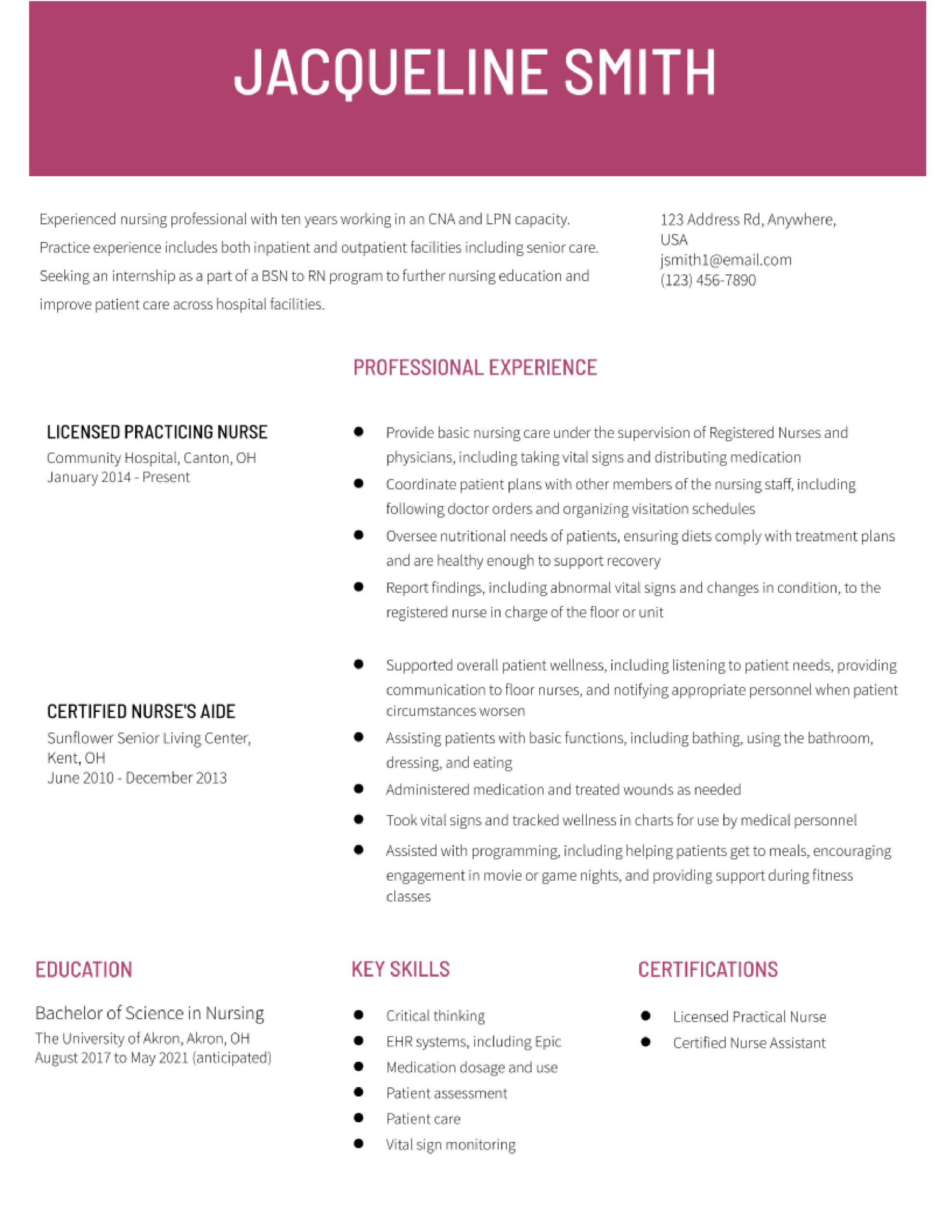 Resume for College Student Seeking Internship Sample Internship Resume Examples In 2022 – Resumebuilder.com