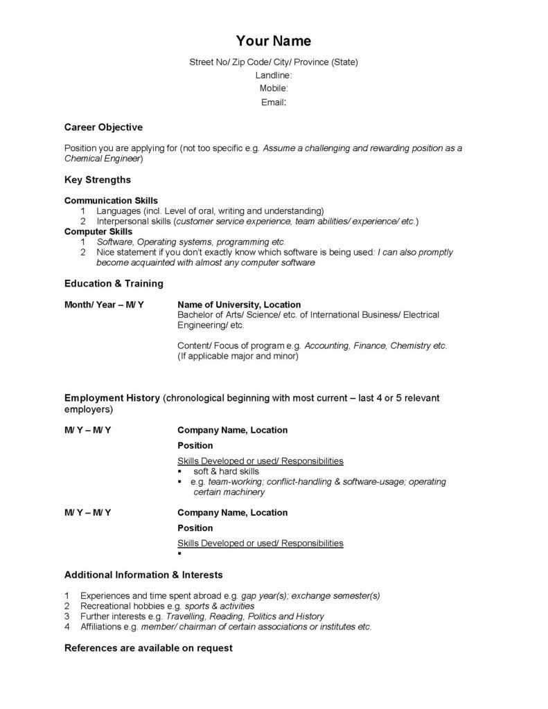 Resume Samples Canada for It Professionals Free Resume Templates Canada , #canada #freeresumetemplates …